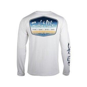 Salt Life Mens Tuna Brigade Long Sleeve Pocket T-Shirt